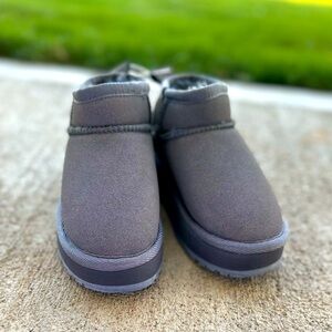 Gray Ankle Boots